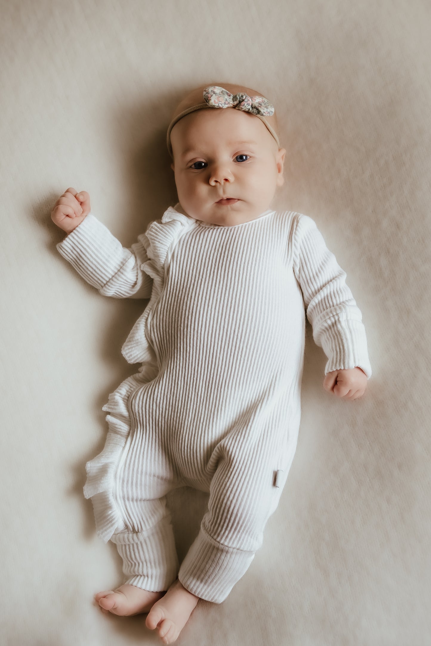 Bump Baby Imaging - Frill Onesie - White