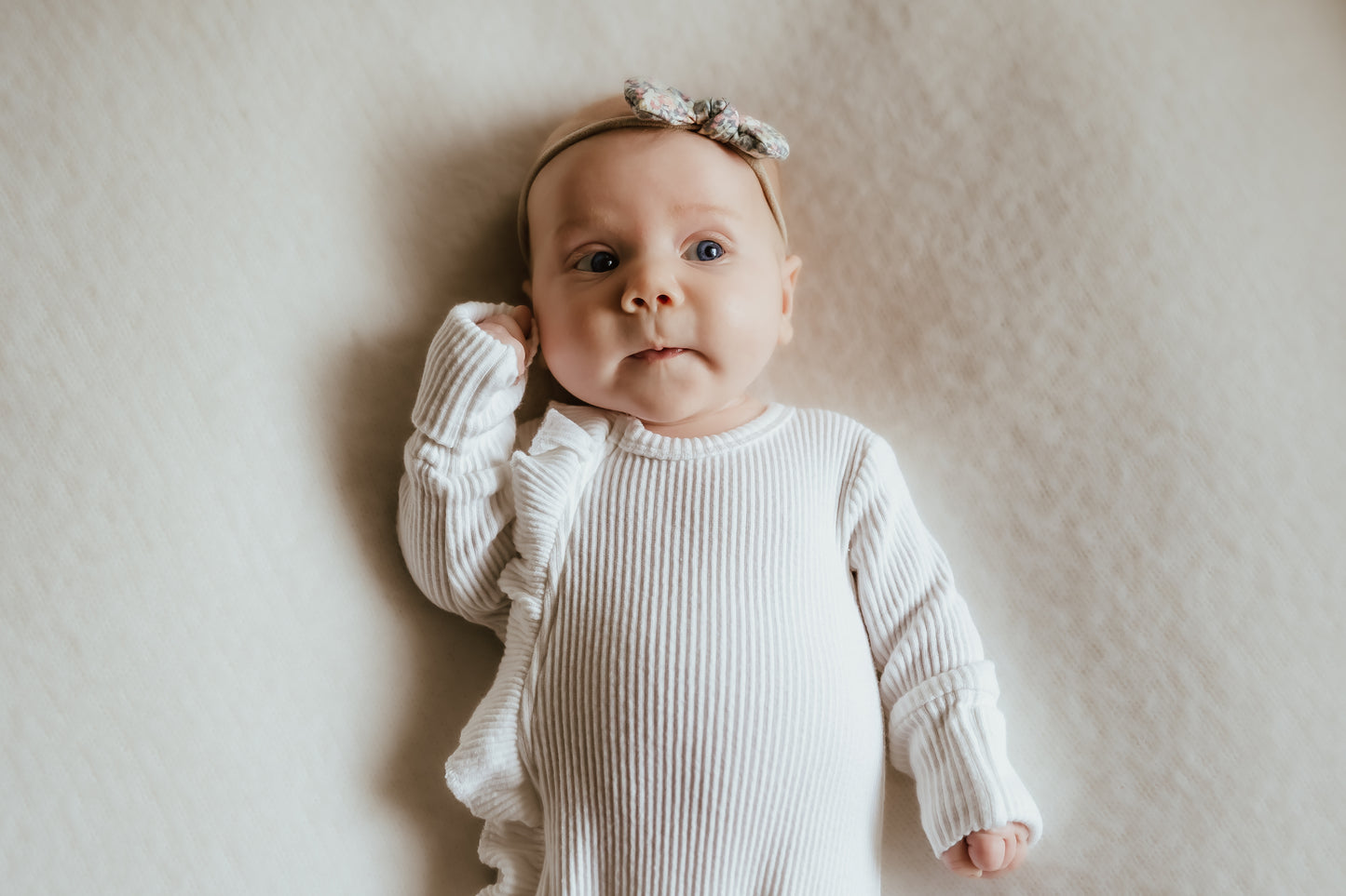 Bump Baby Imaging - Frill Onesie - White