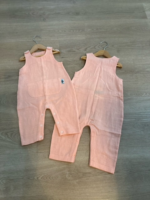 Bump Baby Imaging - Harem Romper - Peach