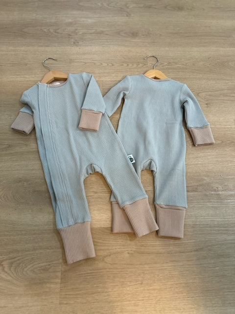 Bump Baby Imaging - Onesie - Blue/Mushroom