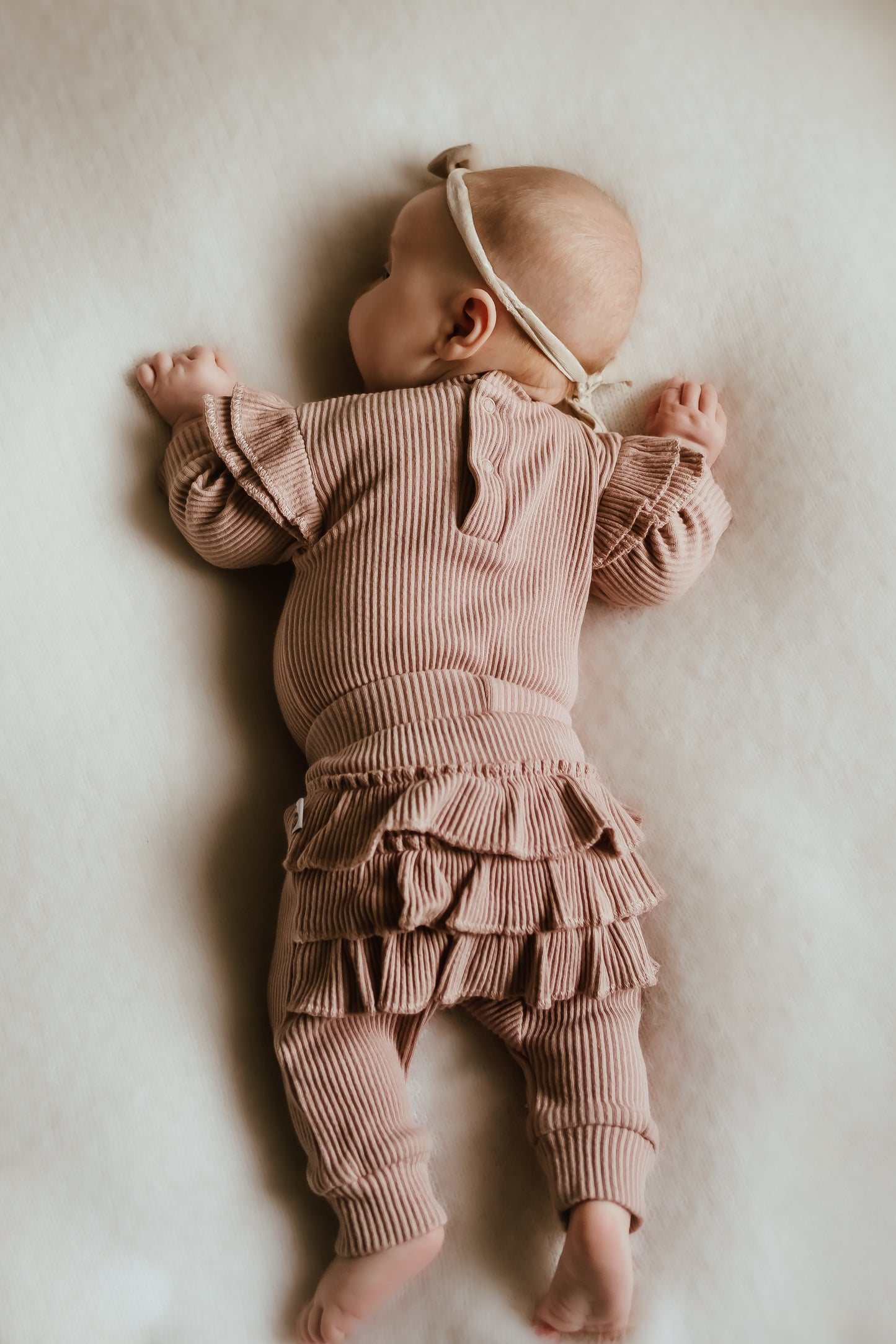 Bump Baby Imaging - Long Sleeve Frill Bodysuit - Pink