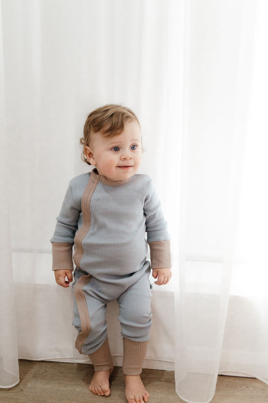 Bump Baby Imaging - Onesie - Blue/Mushroom